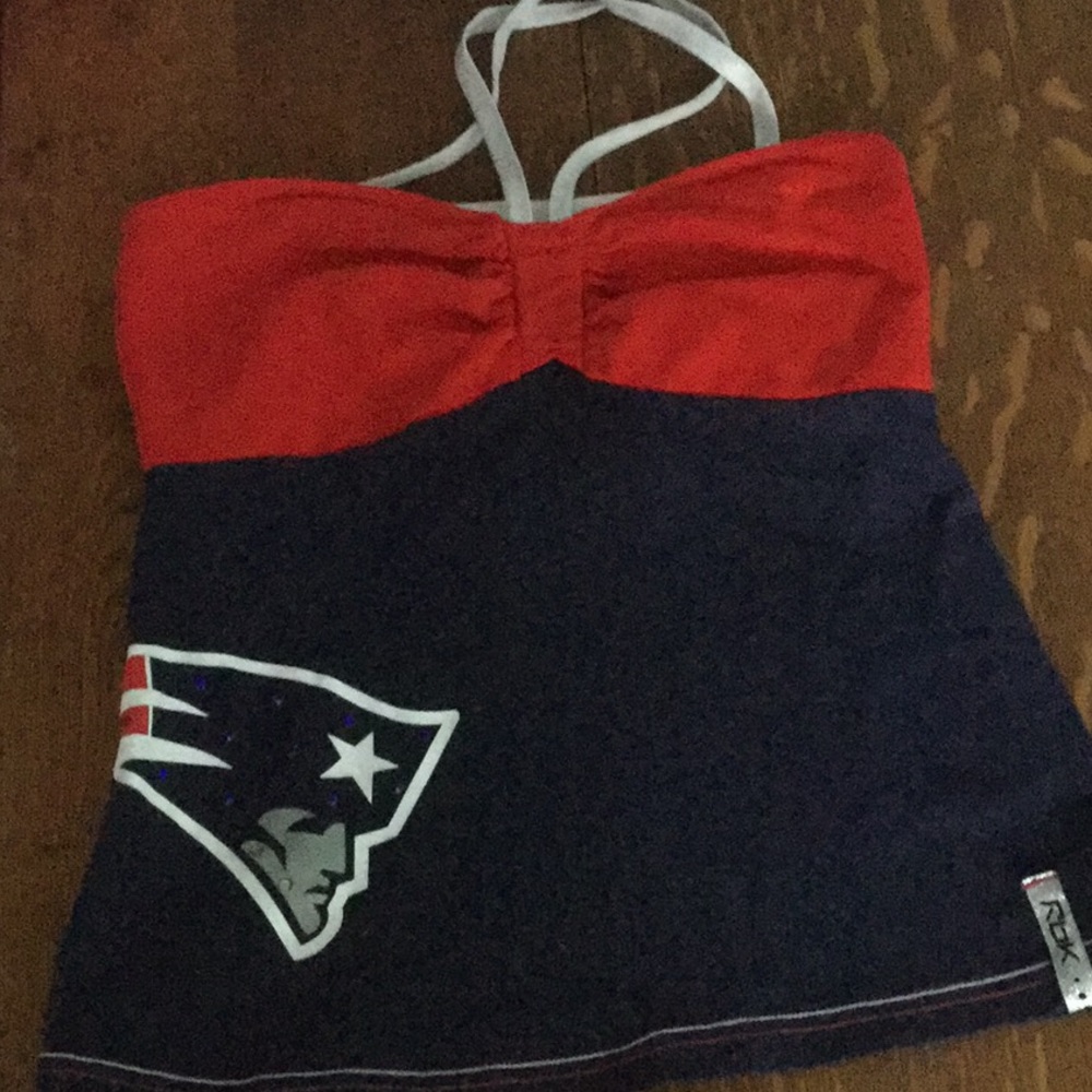 Bejeweled New England Patriots halter top